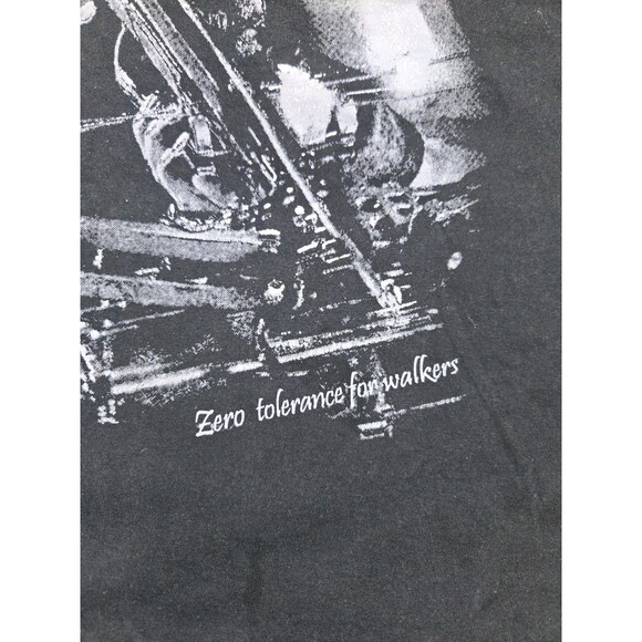 Daryl Dixon The Walking Dead Zero Tolerance For Walkers Black Tee L - Picture 4 of 7